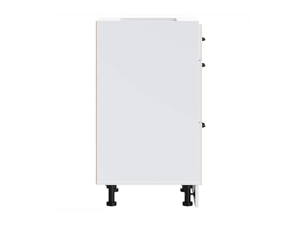 Onderkast "Lucca" Hoogglans Wit Bewerkt Hout