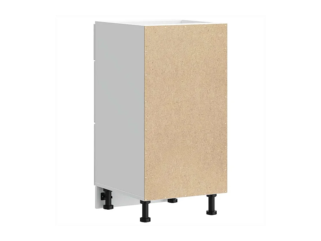 Onderkast "Lucca" Hoogglans Wit Bewerkt Hout