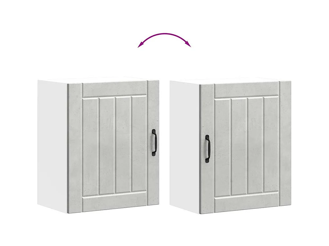 Pensile da Cucina Lucca Grigio Cemento in Legno Multistrato