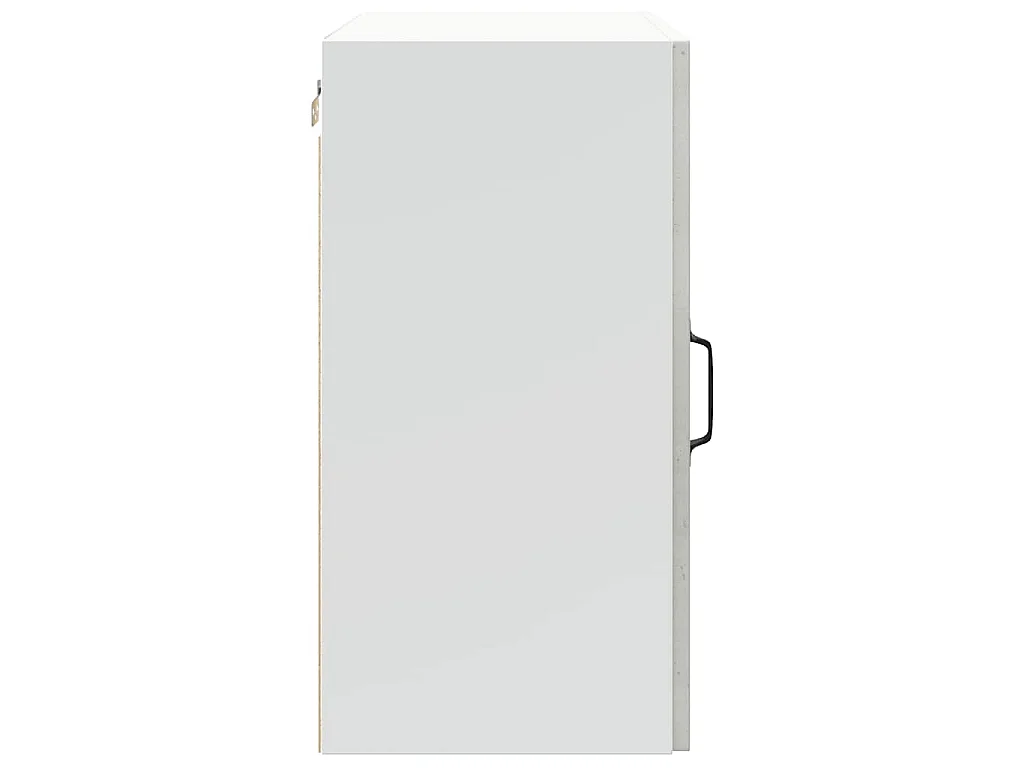 Armoire murale de cuisine Lucca gris béton bois ingénierie