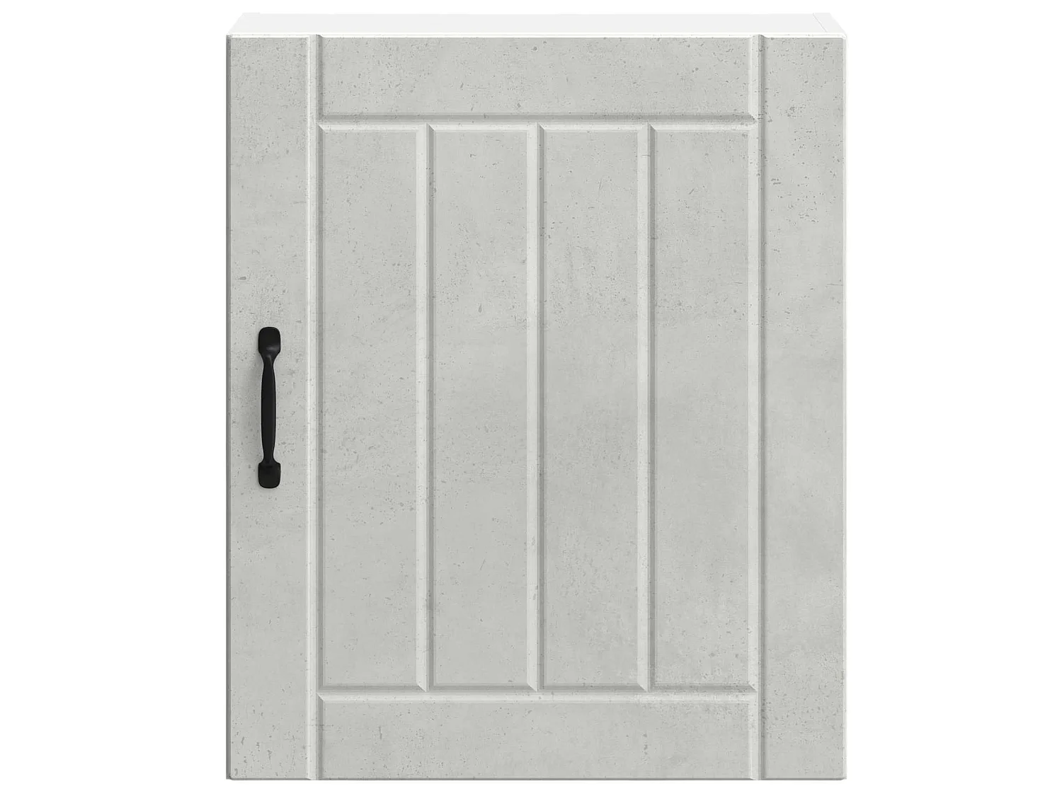 Armoire murale de cuisine Lucca gris béton bois ingénierie