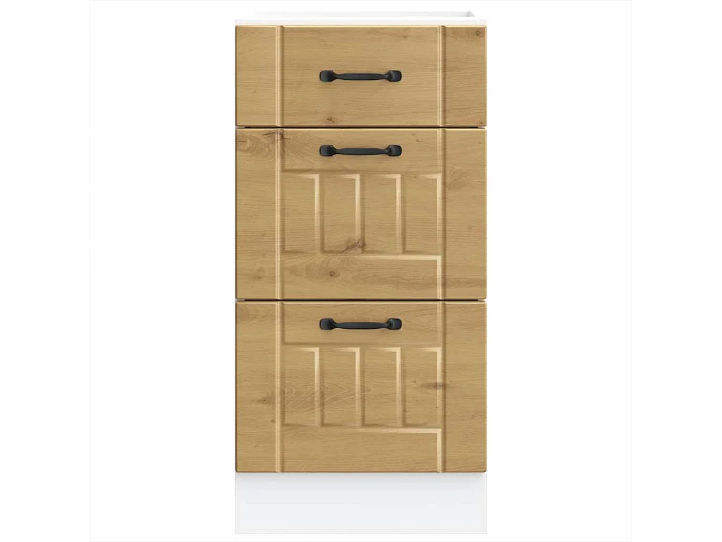 Mueble bajo de cocina Lucca roble artesanal