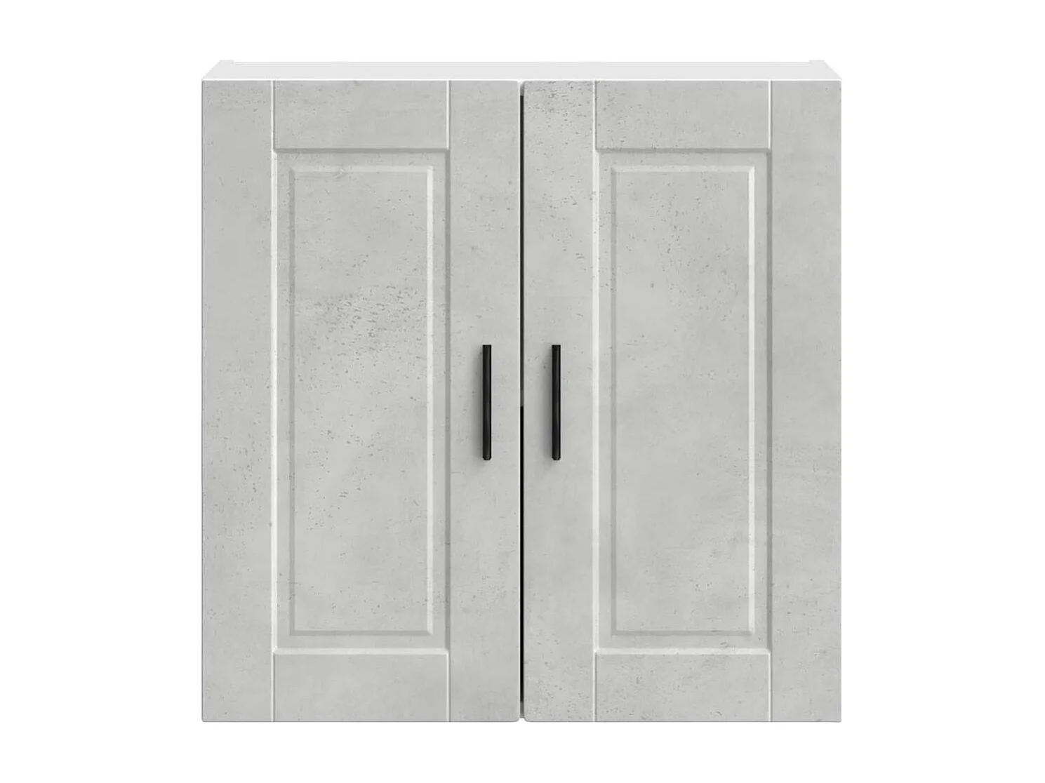 Armoire murale de cuisine Porto gris béton bois d'ingénierie