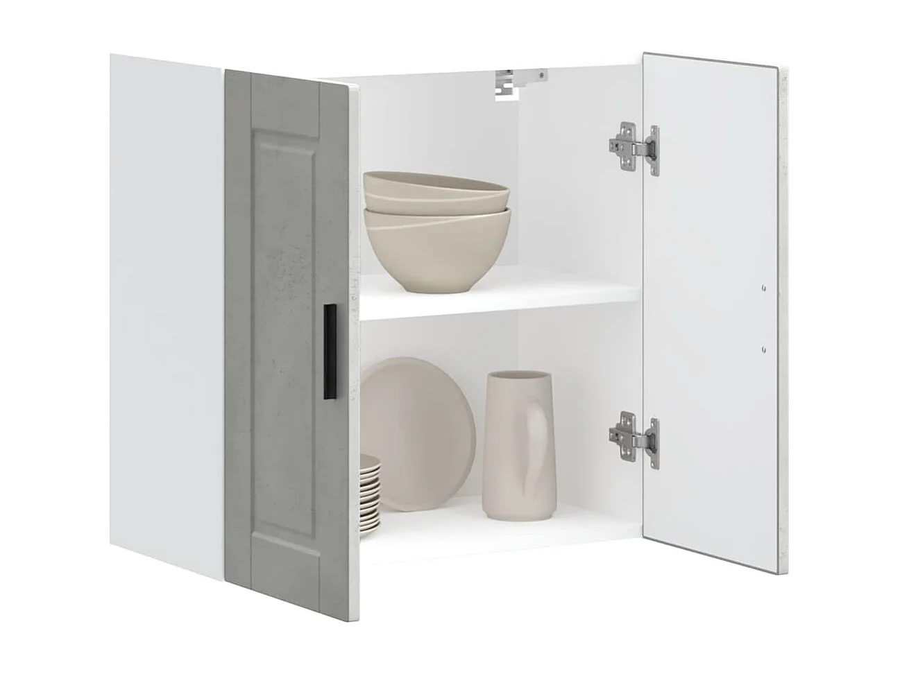 Pensile da Cucina Porto Grigio Cemento in Legno Multistrato