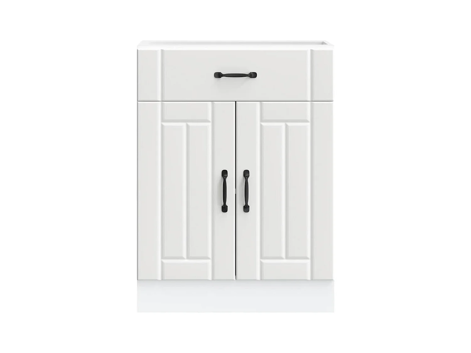 Keuken onderkast Lucca bewerkt hout wit