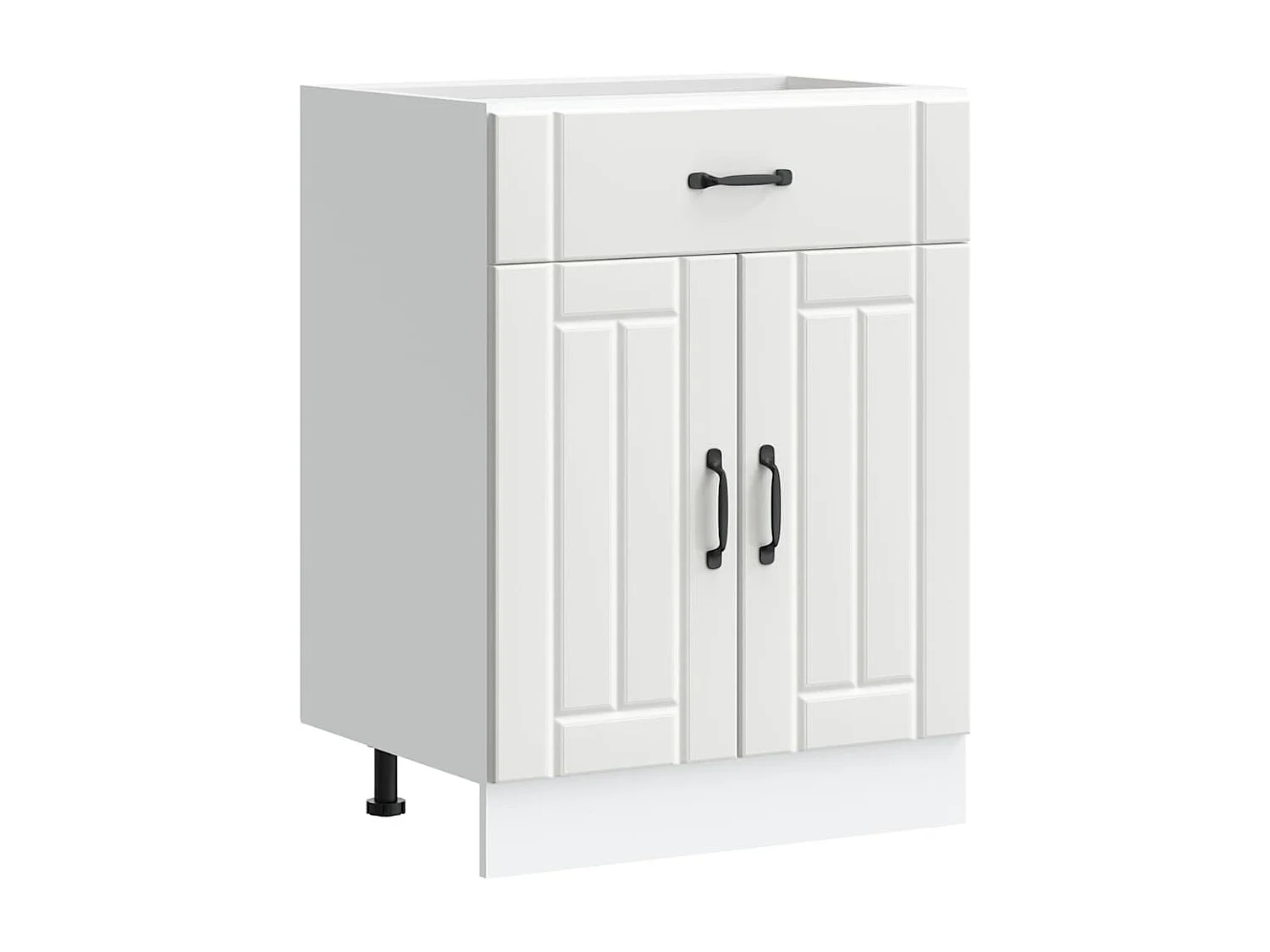 Armário de cozinha baixo Lucca derivados de madeira branco