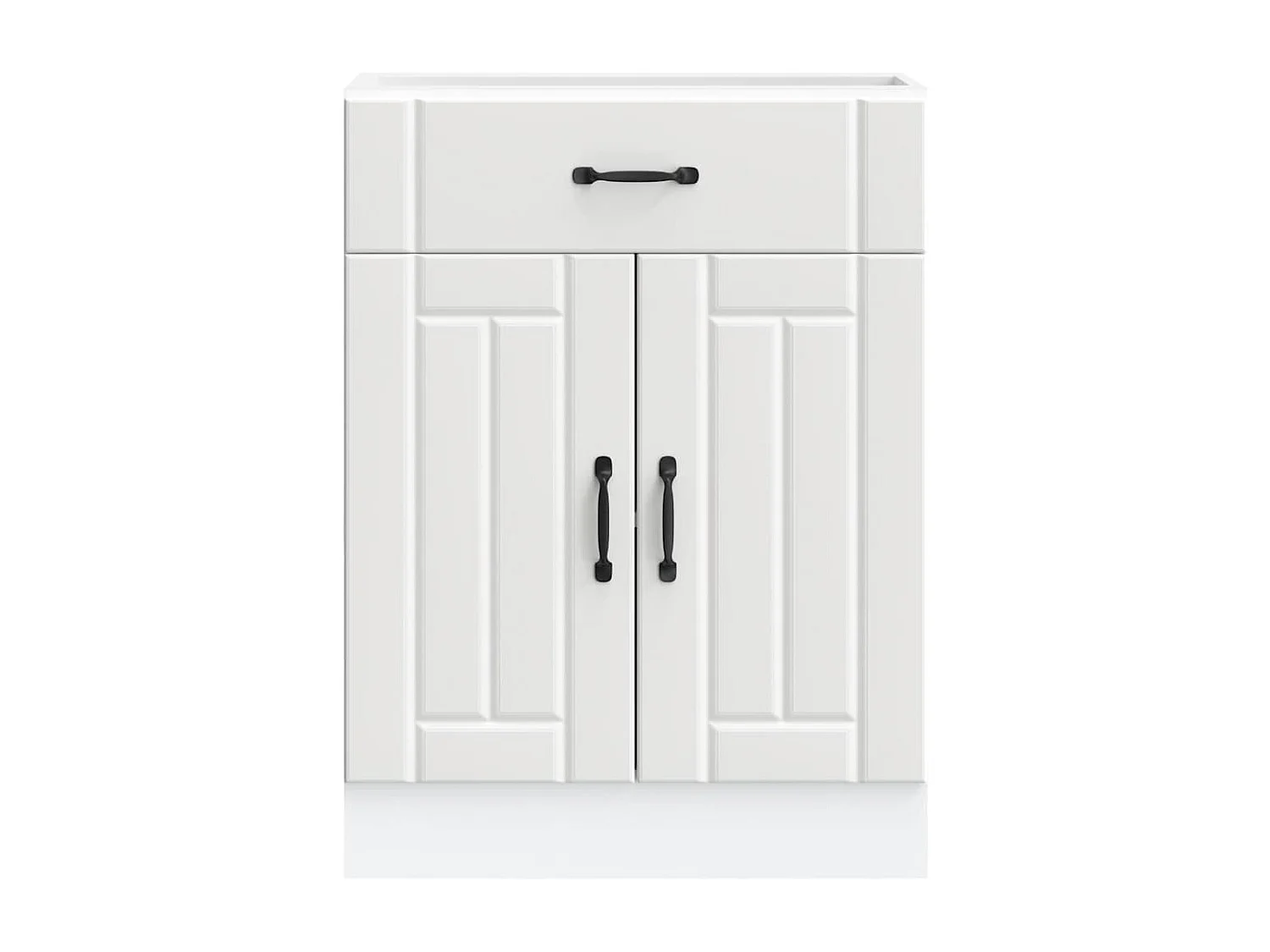 Armário de cozinha baixo Lucca derivados de madeira branco