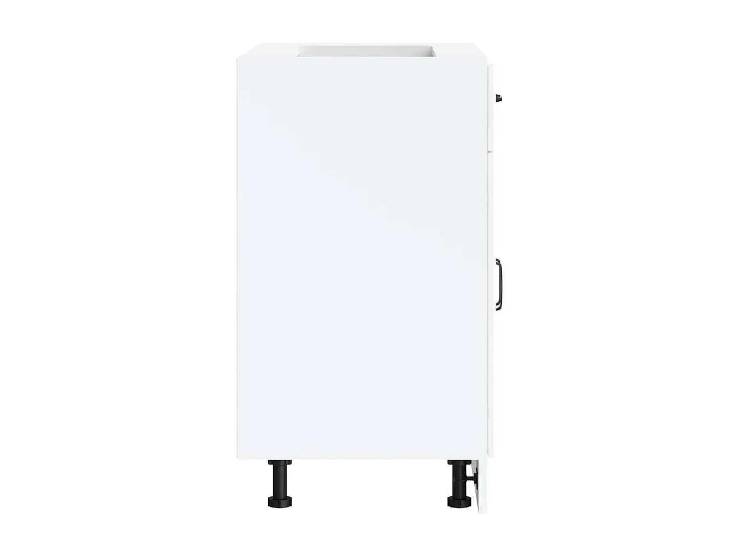 Armário de cozinha baixo Lucca derivados de madeira branco