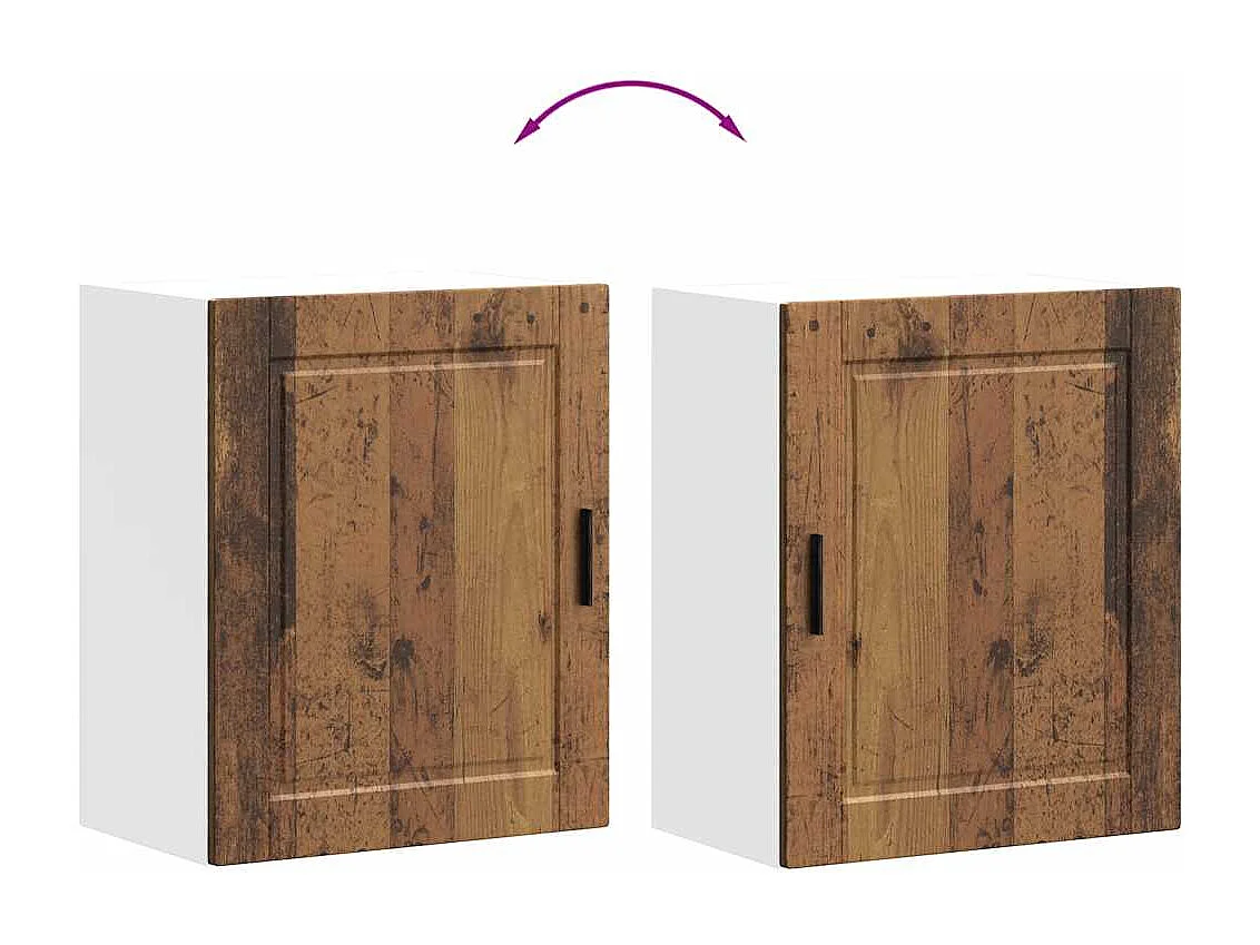 Pensili da Cucina 2 pz Porto Legno Antico in Legno Multistrato