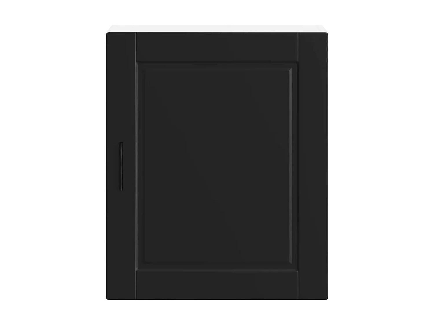 Armoires murales de cuisine 2 pcs Porto noir bois d'ingénierie