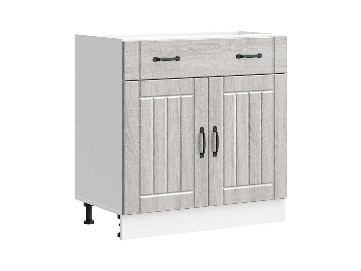 Armoire de cuisine Lucca sonoma gris bois ingénierie