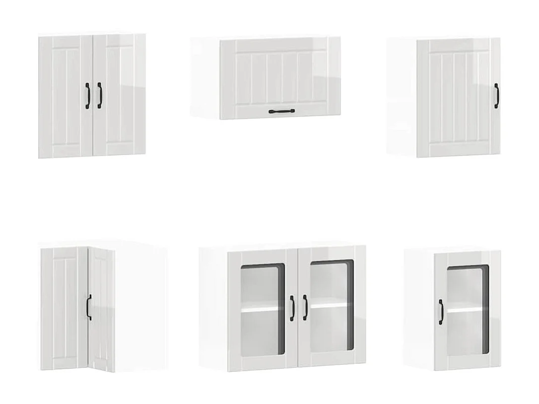 Ensemble d'armoires de cuisine 11 pcs Lucca bois d'ingénierie