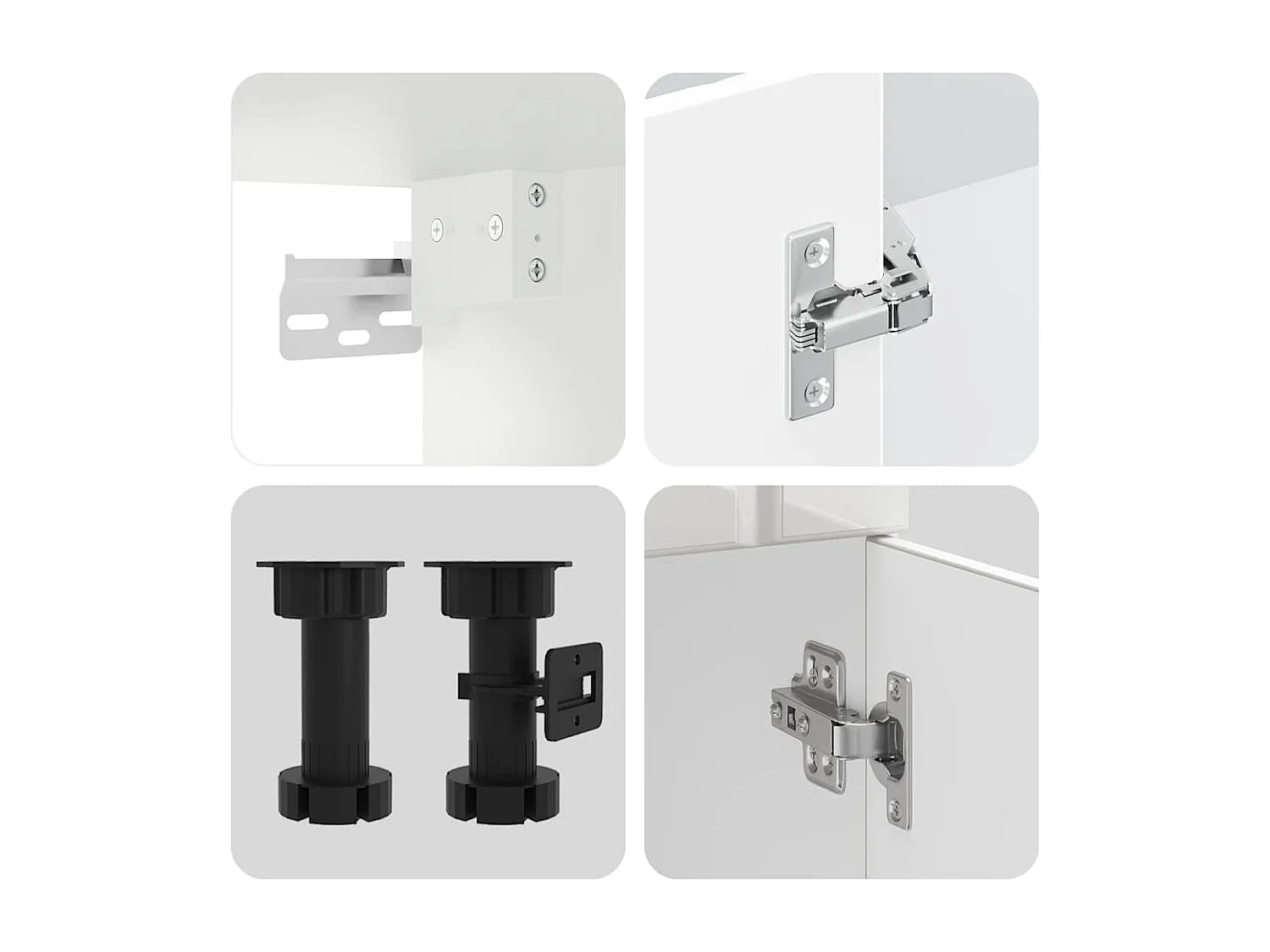 Ensemble d'armoires de cuisine 11 pcs Lucca bois d'ingénierie