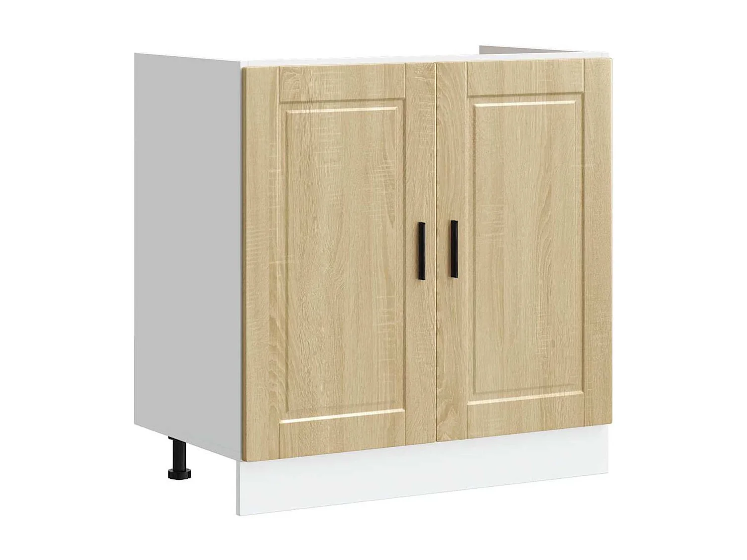 Wastafel onderkast 2 pcs Bruin 80 x 46 x 84.5 cm Bewerkt hout