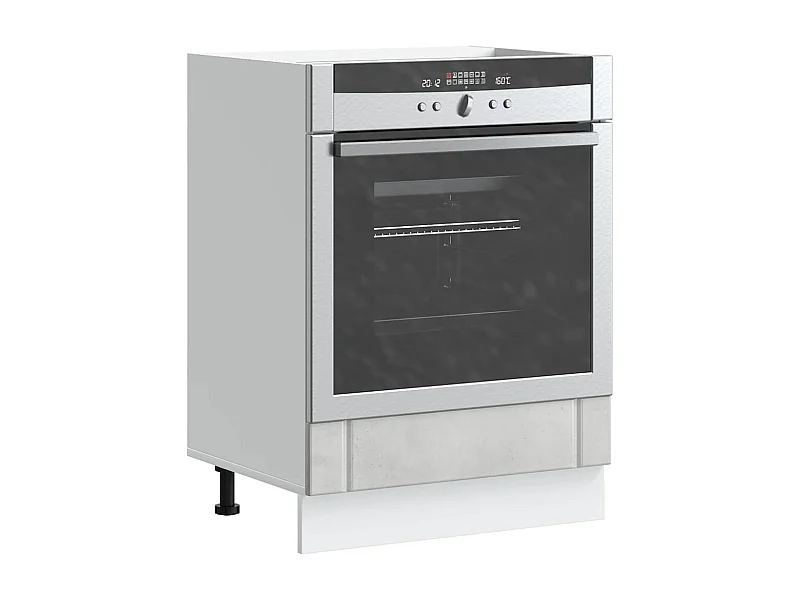 Herdumbauschrank Lucca Betongrau Holzwerkstoff