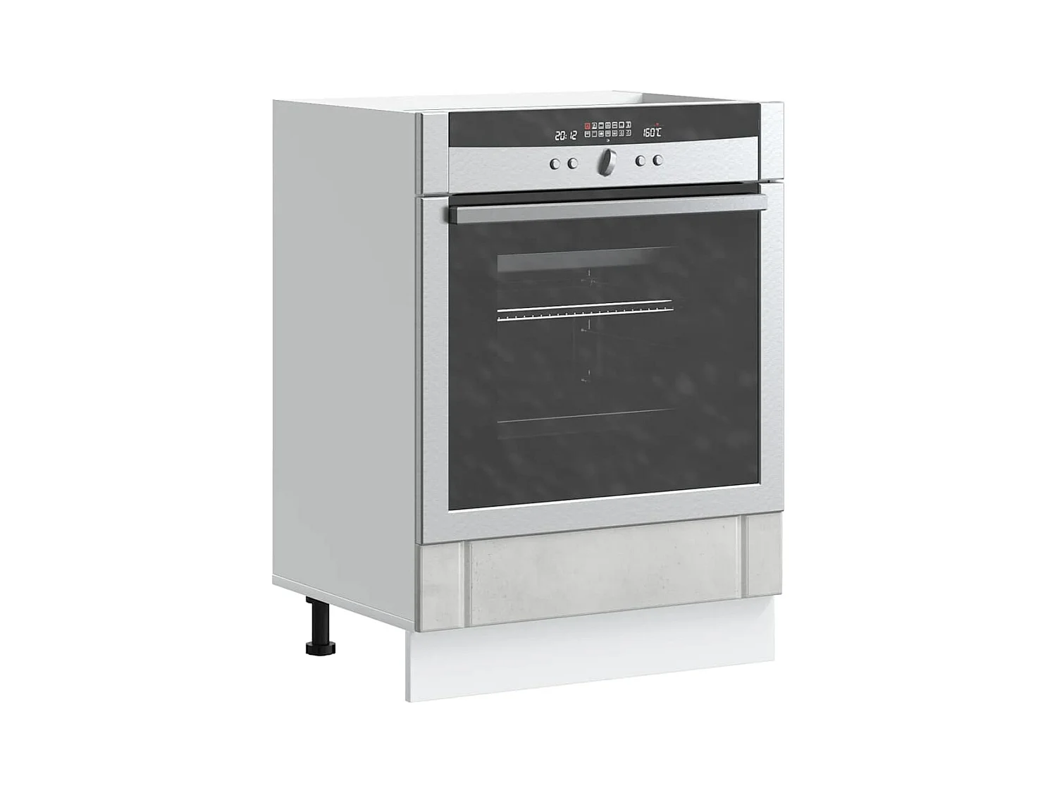 Armadio Forno Lucca Grigio Cemento in Legno Multistrato