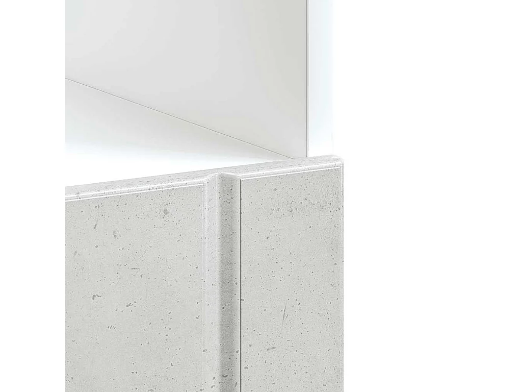 Armadio Forno Lucca Grigio Cemento in Legno Multistrato