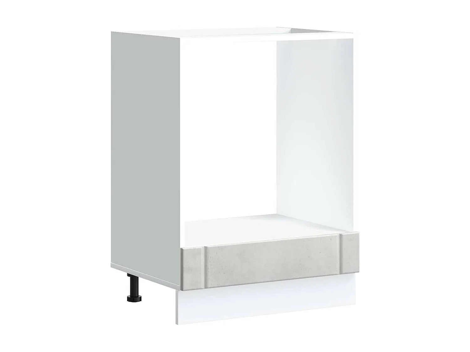 Armoire de four Lucca gris béton bois ingénierie