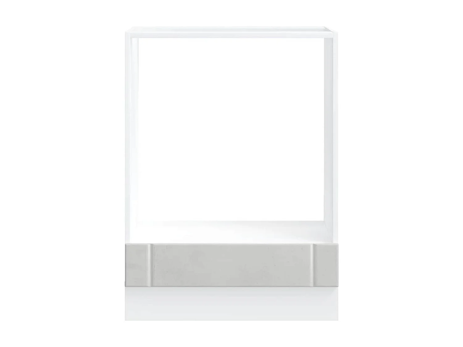 Armoire de four Lucca gris béton bois ingénierie