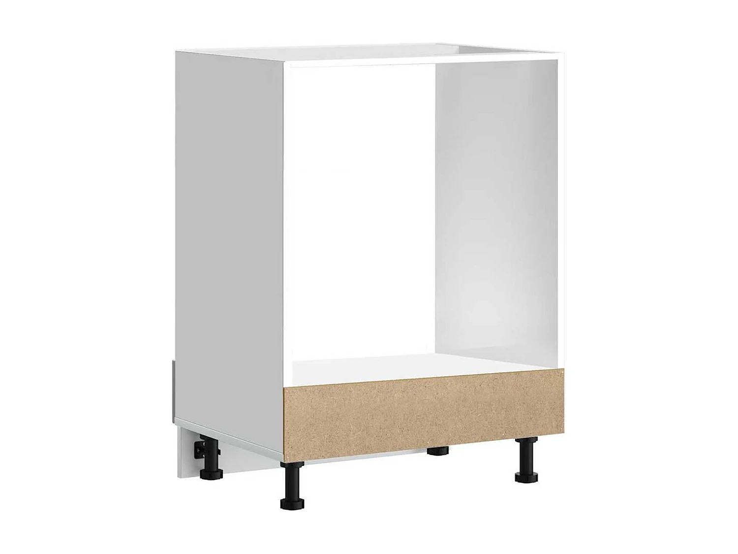 Armoire de four Lucca gris béton bois ingénierie