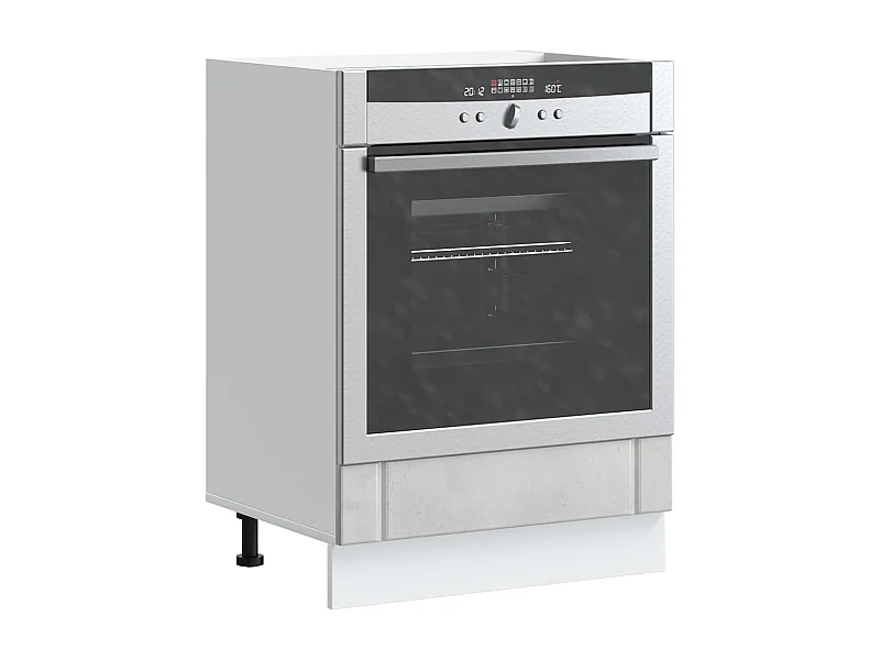 Armadio Forno Lucca Grigio Cemento in Legno Multistrato