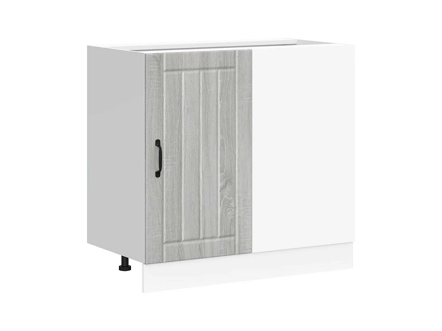 Meuble bas de cuisine Lucca sonoma gris bois d'ingénierie