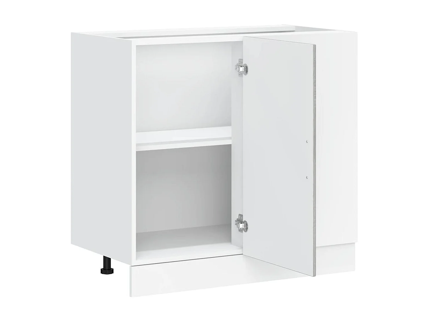 Meuble bas de cuisine Lucca sonoma gris bois d'ingénierie