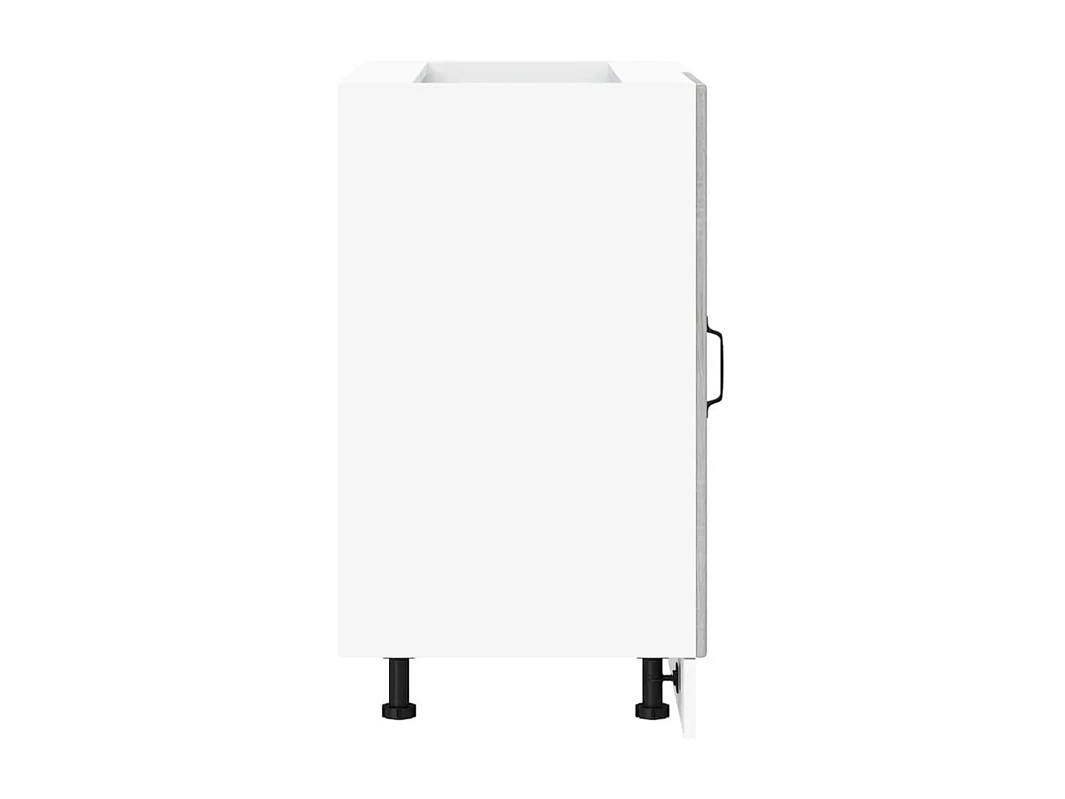 Meuble bas de cuisine Lucca sonoma gris bois d'ingénierie