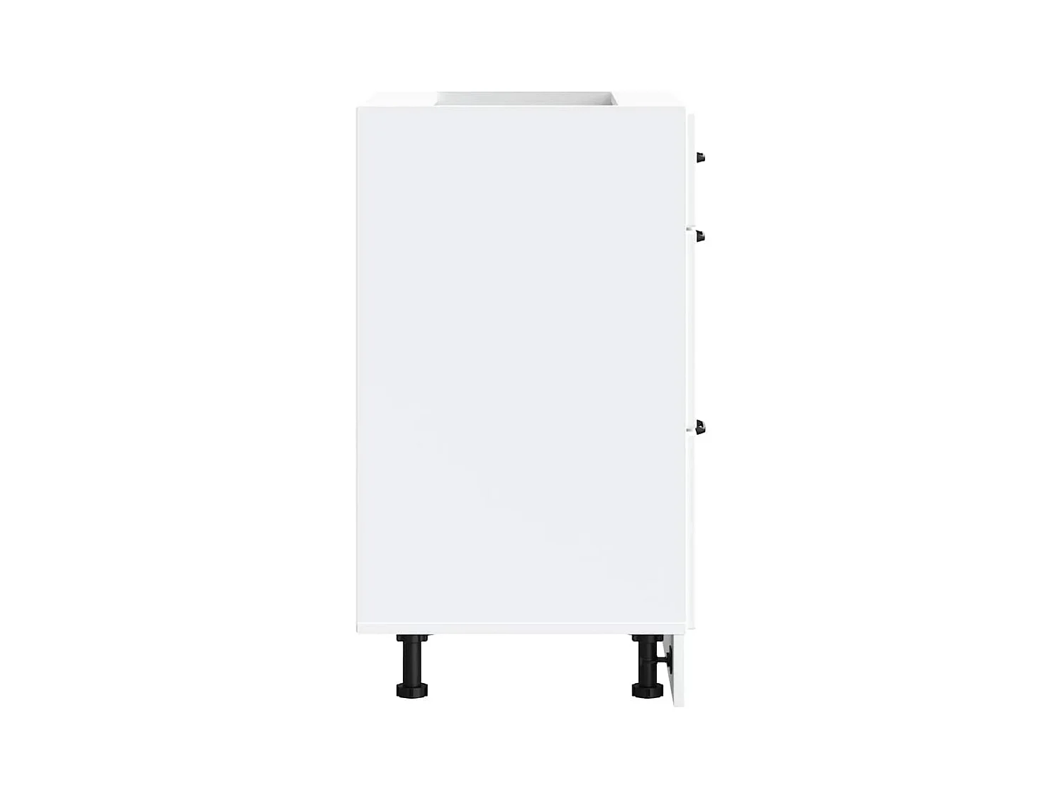 Armoire de cuisine Kalmar blanc bois d'ingénierie