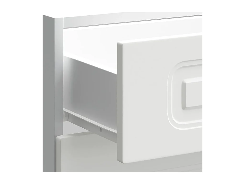 Armoire de cuisine Kalmar blanc bois d'ingénierie