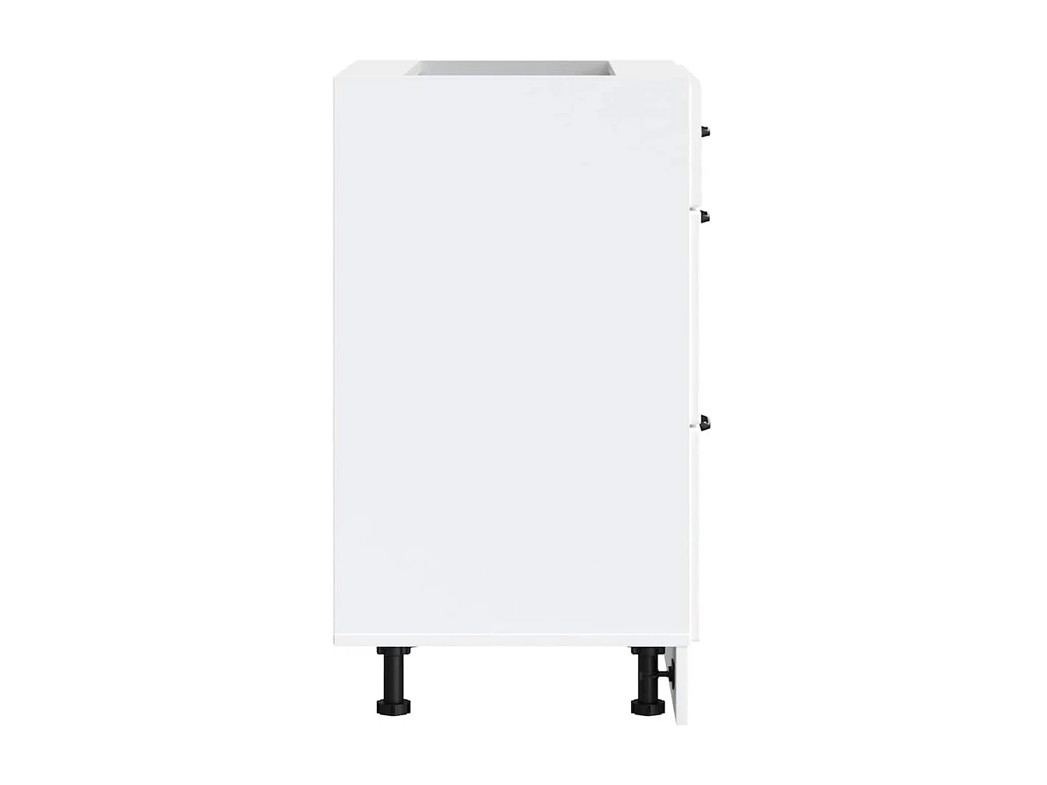 Armoire de cuisine Kalmar blanc bois d'ingénierie