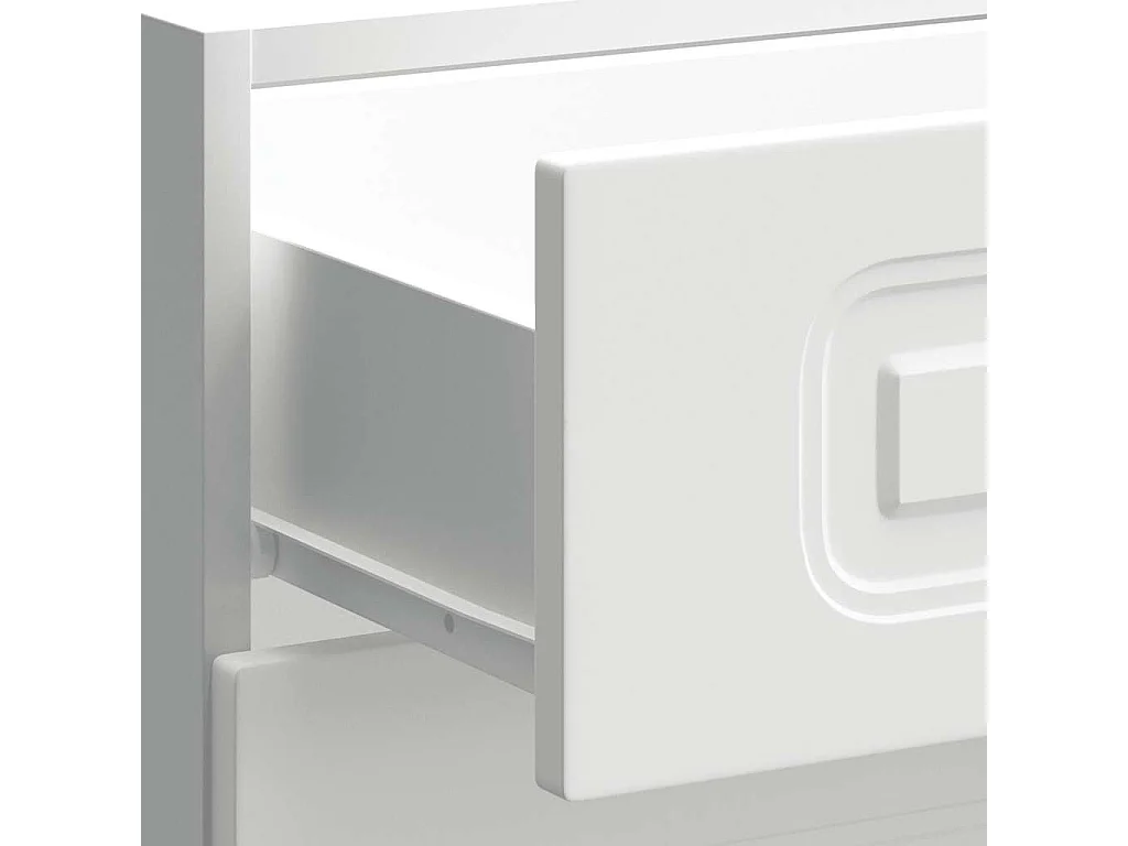 Armoire de cuisine Kalmar blanc bois d'ingénierie