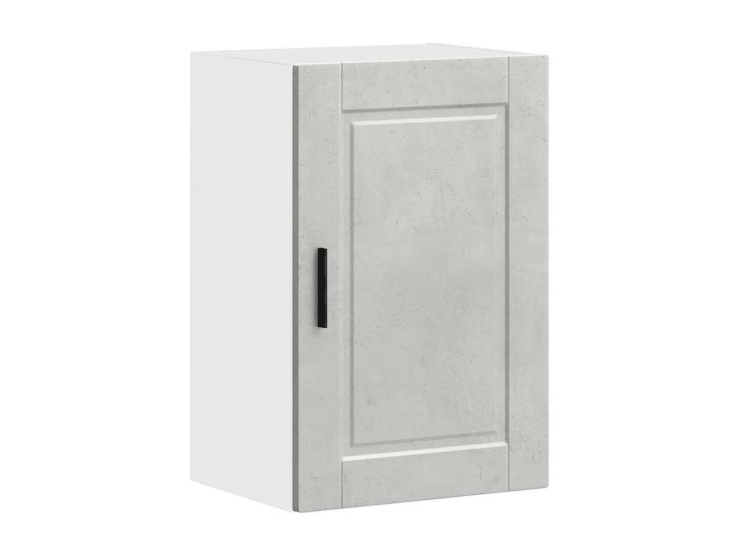 Armoire murale de cuisine Porto gris béton bois d'ingénierie