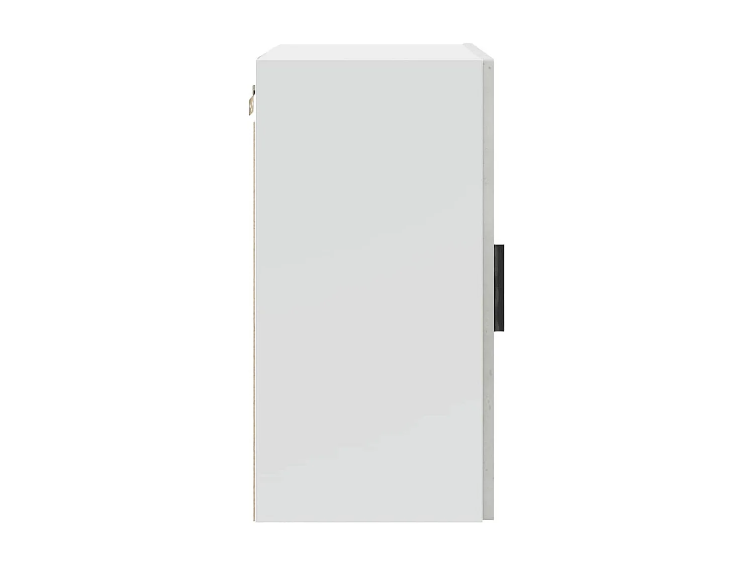 Armoire murale de cuisine Porto gris béton bois d'ingénierie