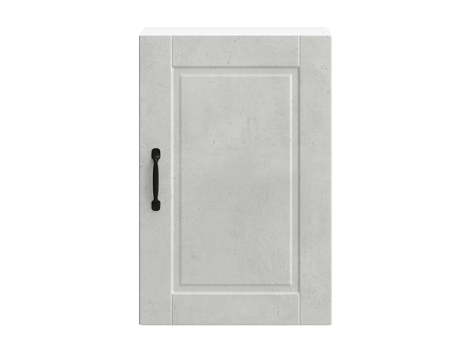 Armoire murale de cuisine Porto gris béton bois d'ingénierie