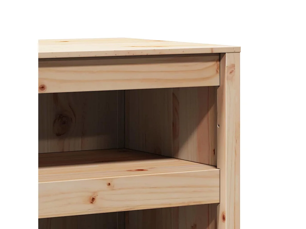 Armoire de cuisine Chêne brun 106 x 55 x 64 cm Pin massif
