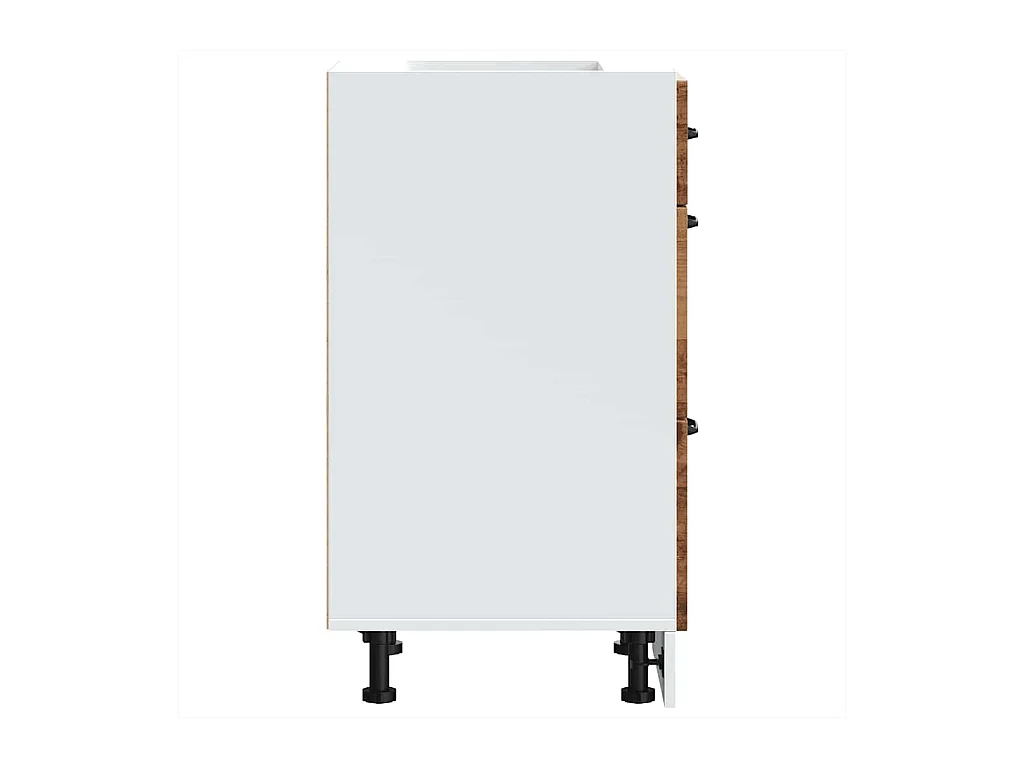 Mueble bajo de cocina Kalmar de madera antigua de ingeniería