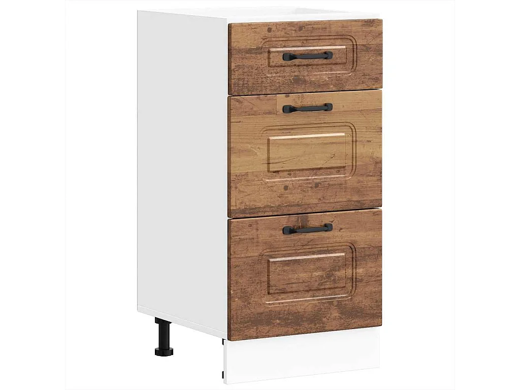 Onderkast Kalmar bewerkt hout oud houtkleurig