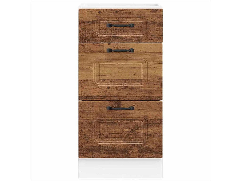 Onderkast Kalmar bewerkt hout oud houtkleurig