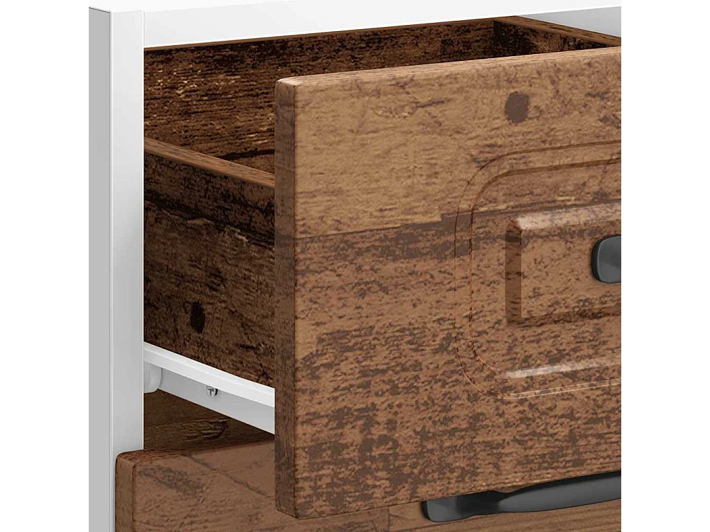 Onderkast Kalmar bewerkt hout oud houtkleurig