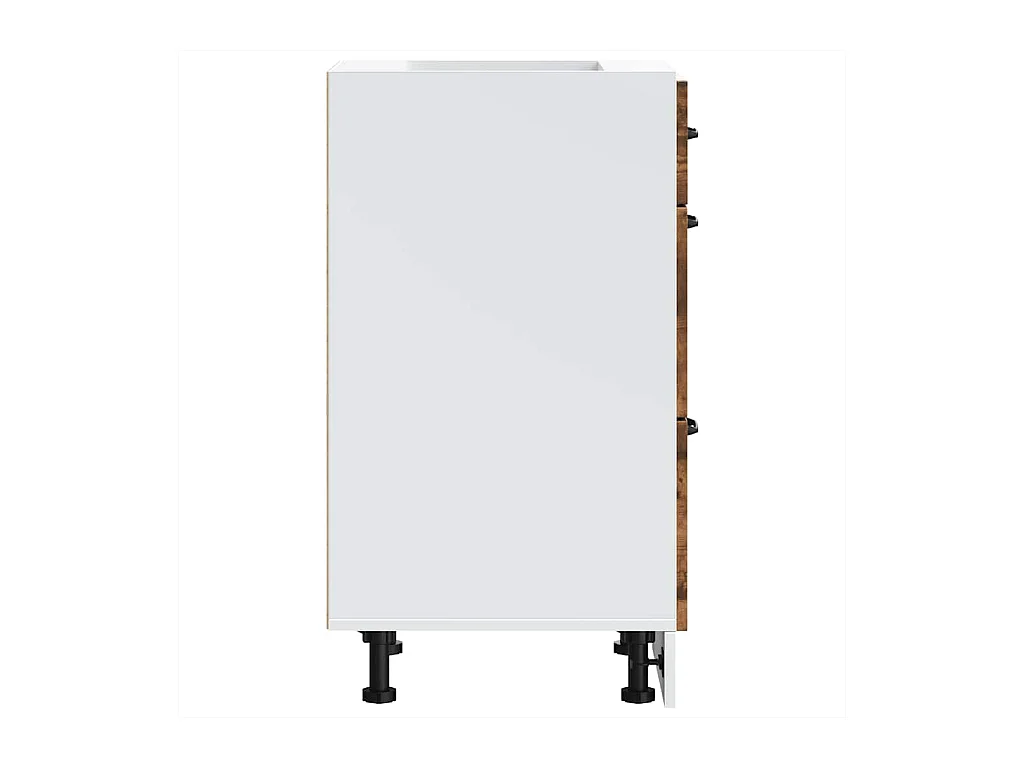 Armário de cozinha baixo Lucca deriv. madeira carvalho fumado