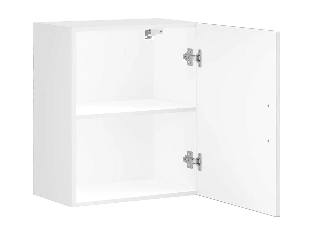 Pensili da Cucina 2 pz Porto Bianco Lucido in Legno Multistrato