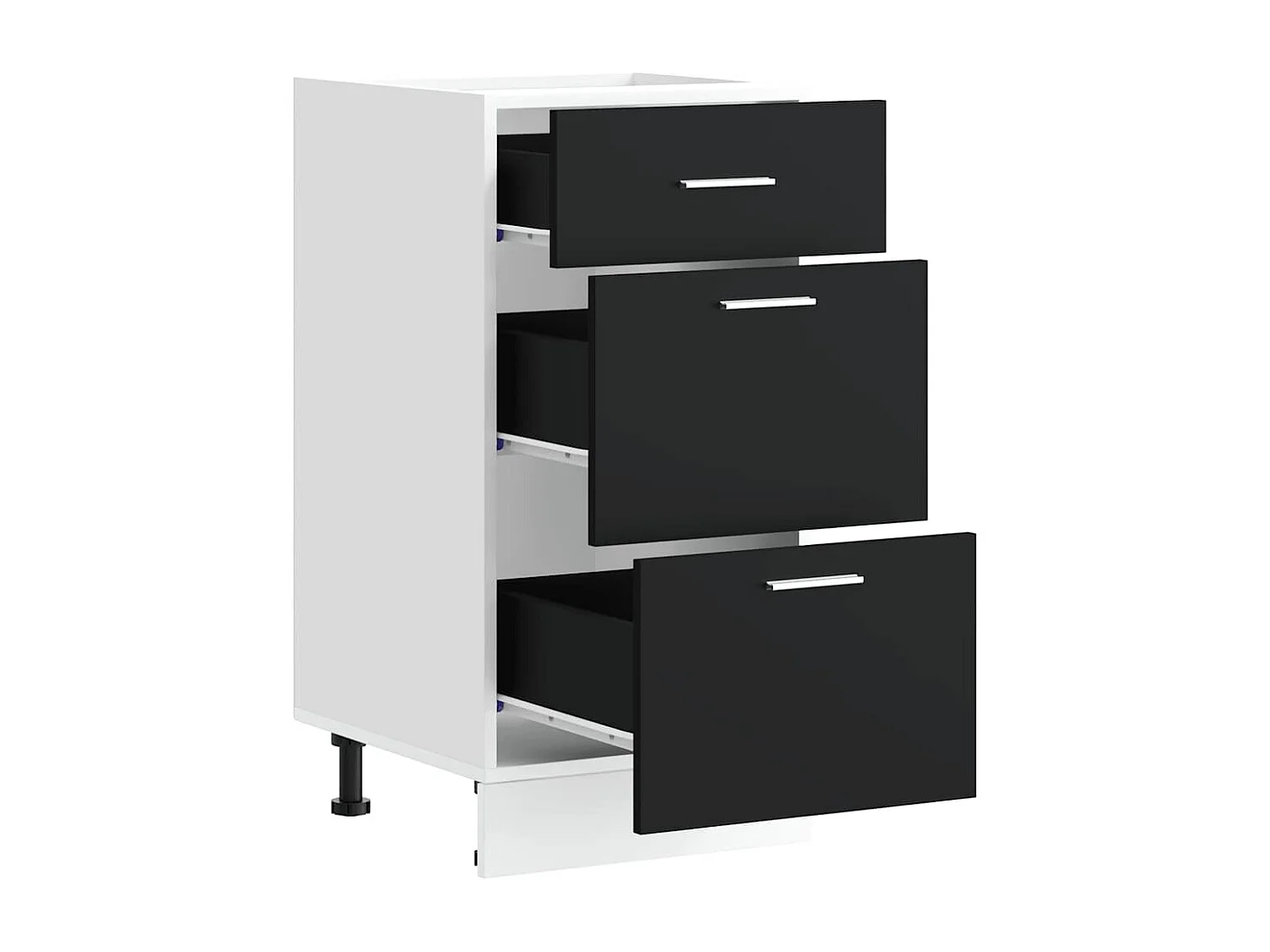 Meuble bas "Lyon" Noir 40 x 46 x 81,5 cm Bois d'ingénierie