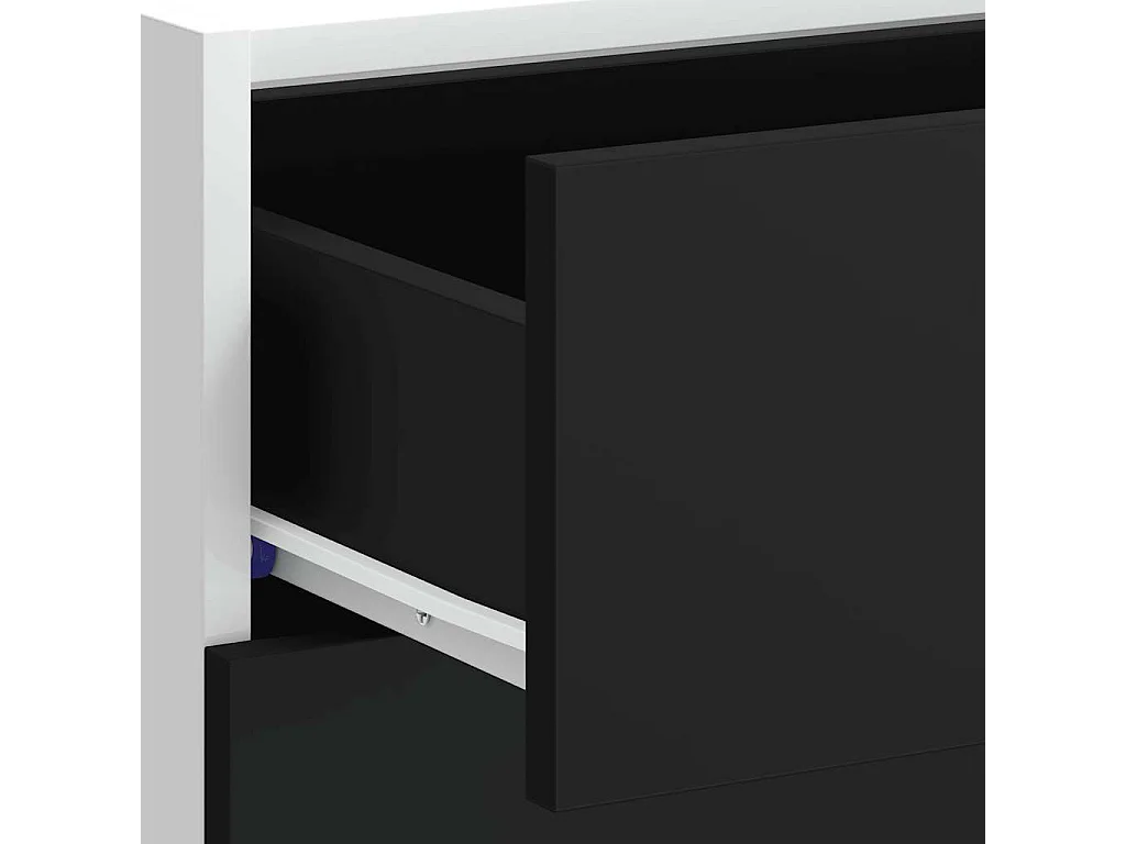 Meuble bas "Lyon" Noir 40 x 46 x 81,5 cm Bois d'ingénierie