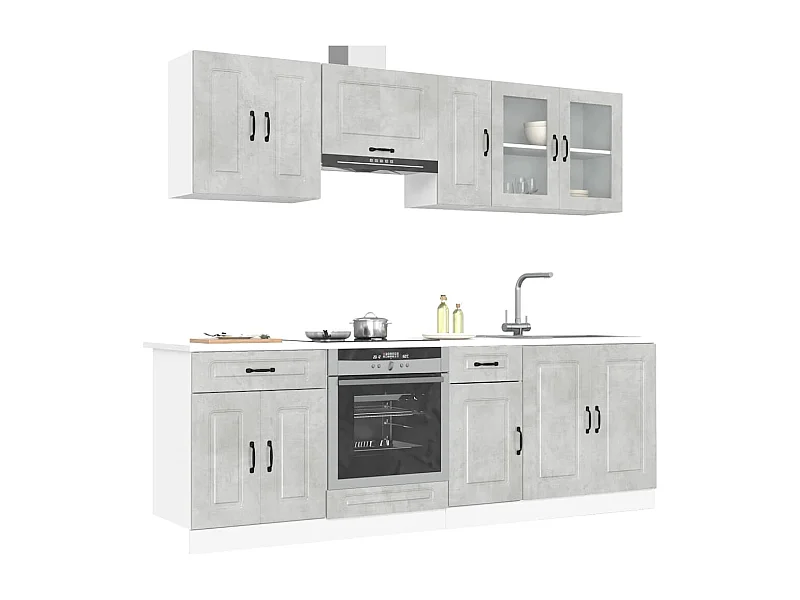 Ensemble d'armoires de cuisine 8 pcs Kalmar bois d'ingénierie