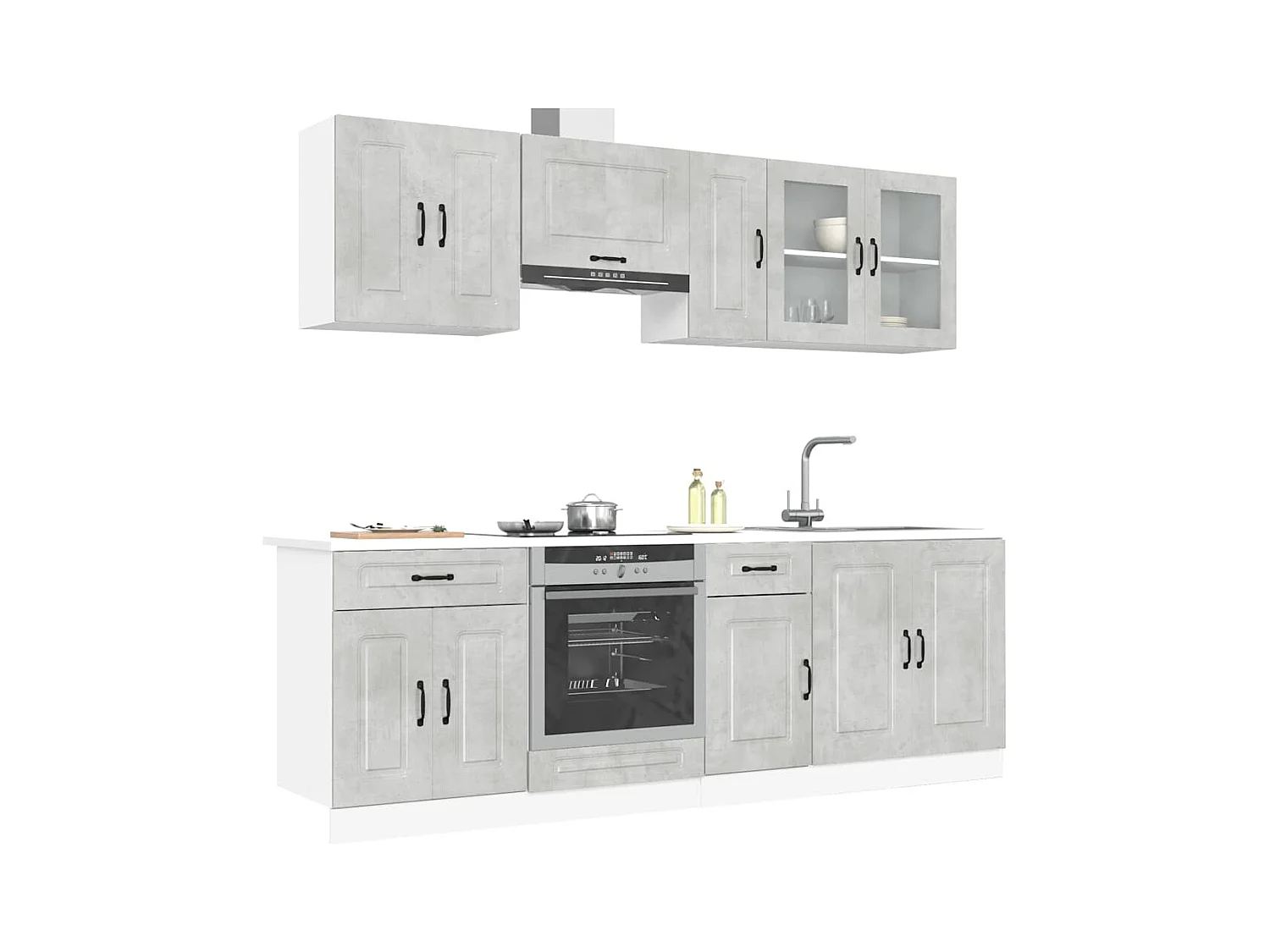 Ensemble d'armoires de cuisine 8 pcs Kalmar bois d'ingénierie