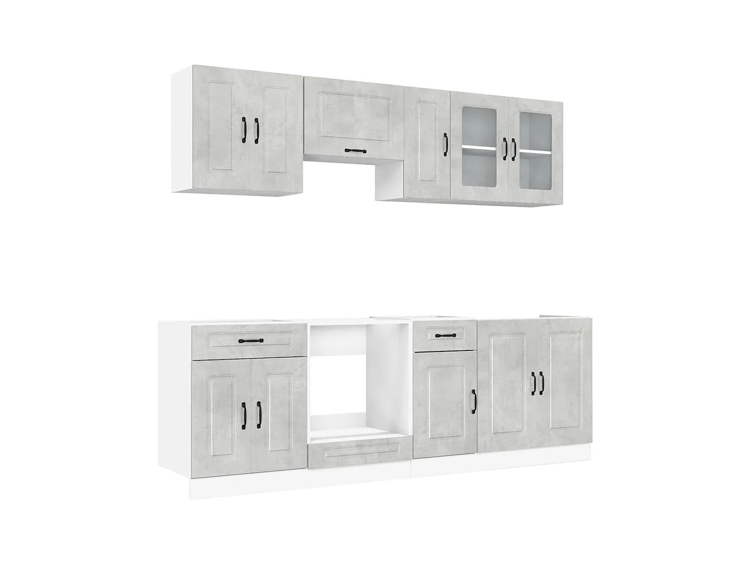 Ensemble d'armoires de cuisine 8 pcs Kalmar bois d'ingénierie