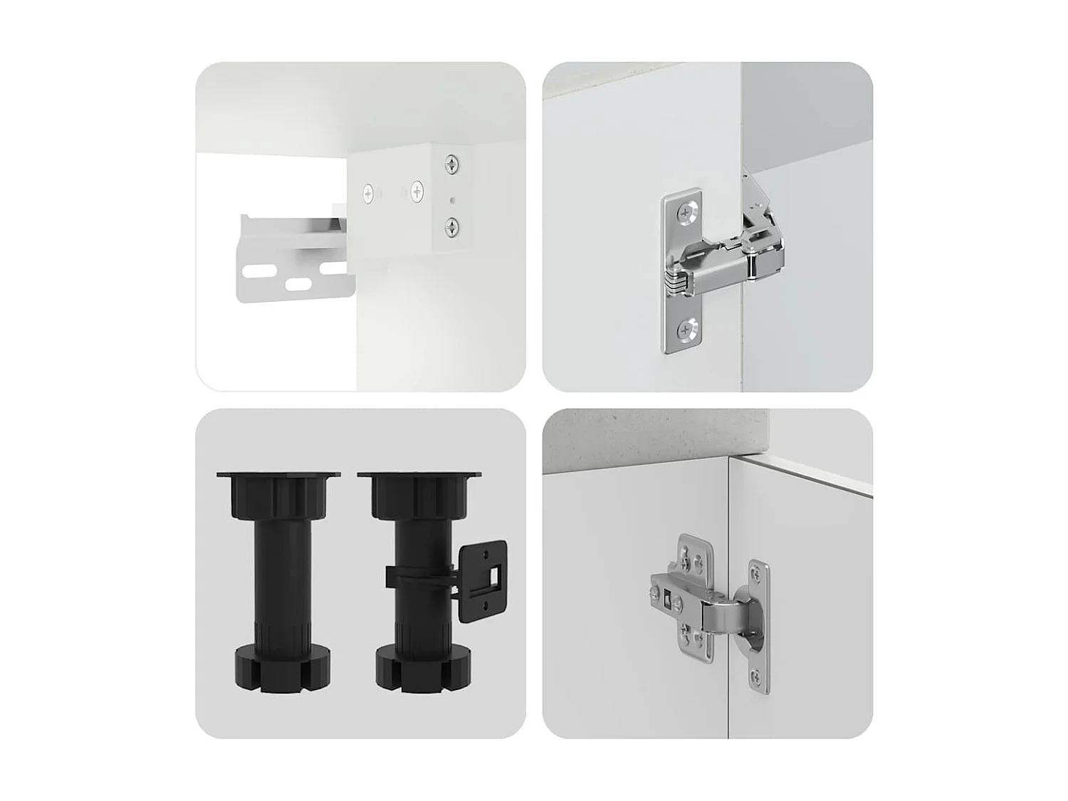 Set Mobili da Cucina 8 pz Kalmar Grigio Cemento in Truciolato