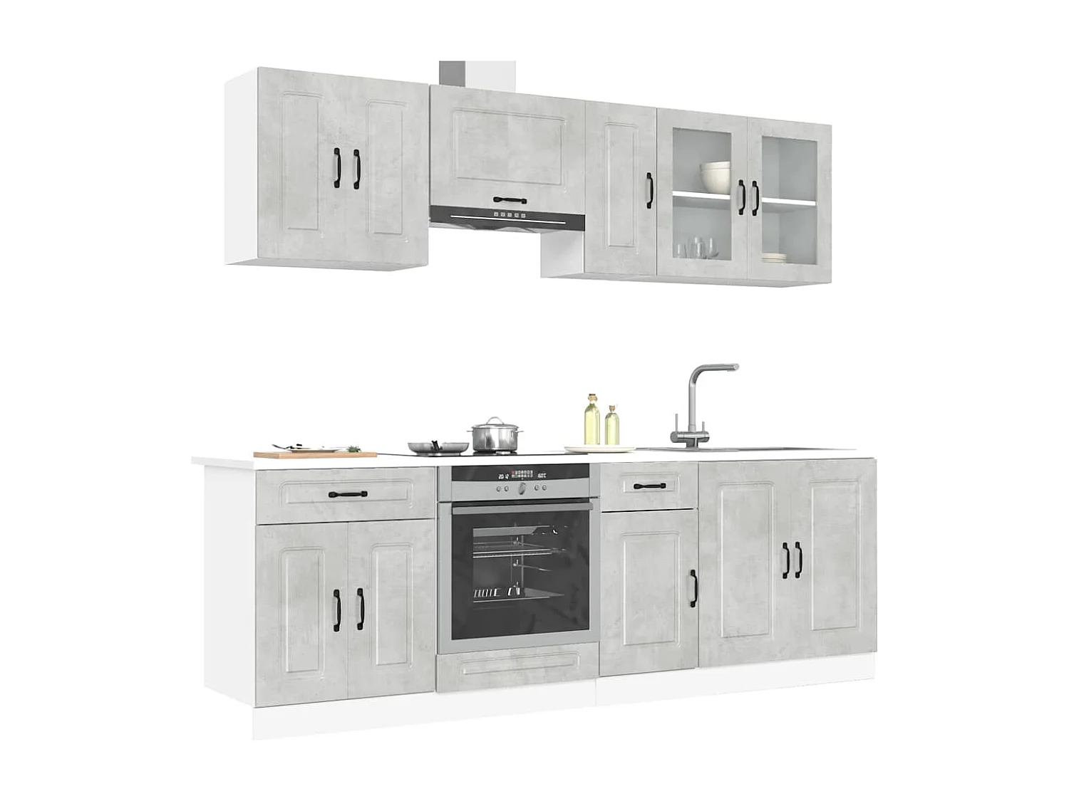 Ensemble d'armoires de cuisine 8 pcs Kalmar bois d'ingénierie