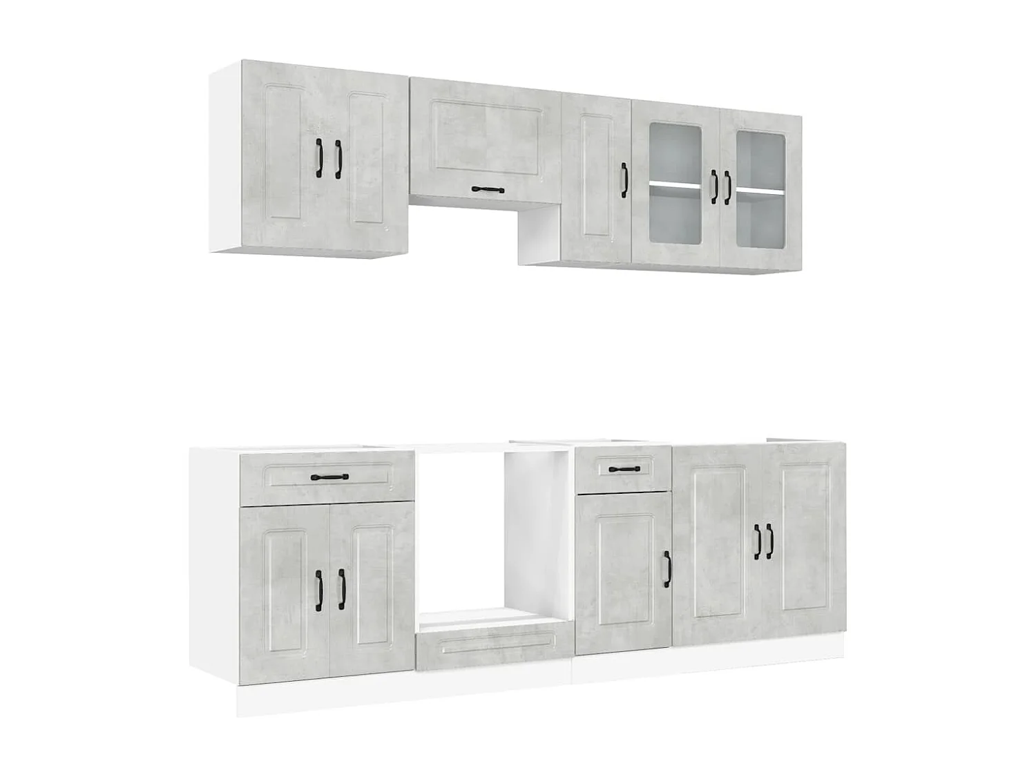 Ensemble d'armoires de cuisine 8 pcs Kalmar bois d'ingénierie